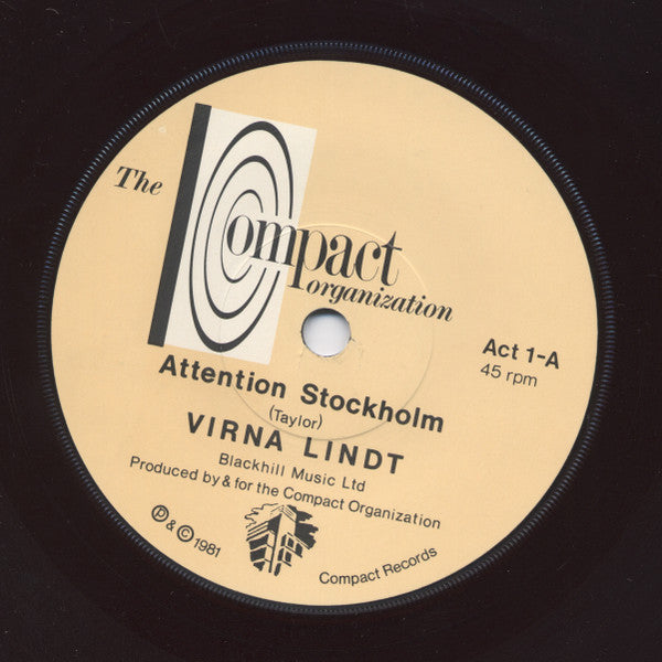 Virna Lindt : Attention Stockholm (7", Single)