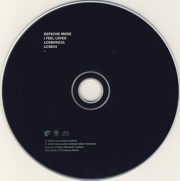 Depeche Mode : I Feel Loved (CD, Single, Enh)