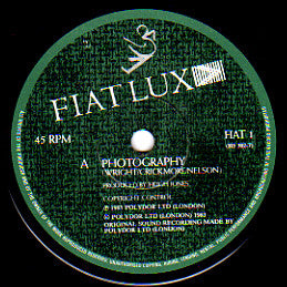 Fiat Lux : Photography (7", Single)