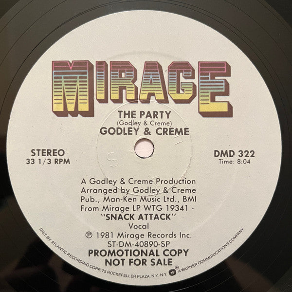 Godley & Creme : Snack Attack / The Party (12", Promo)