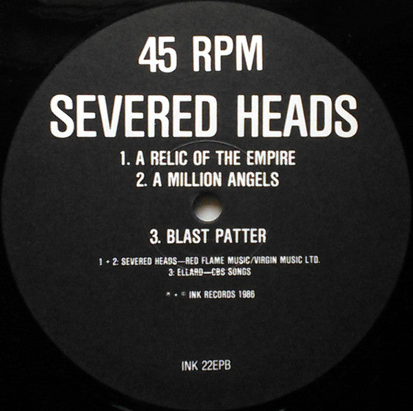 Severed Heads : Gashing The Old Mae West (12", EP, Ltd)