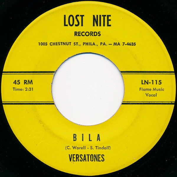 The Versatones : Bila / Tight Skirt And Sweater (7", Single, RE)
