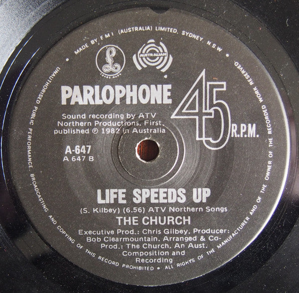 The Church : Almost With You (7", Single, Rai)