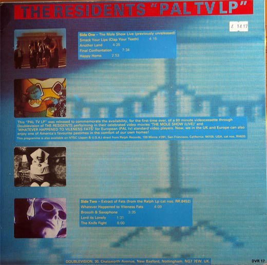 The Residents : PAL TV LP (LP, Comp, Ltd, Red)