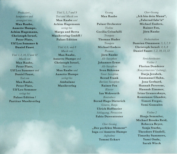 Max Raabe : Der Perfekte Moment ...Wird Heut Verpennt (CD, Album, Dig)