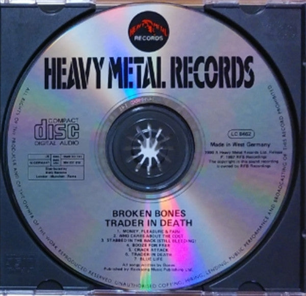 Broken Bones : Trader In Death (CD, EP, RE)