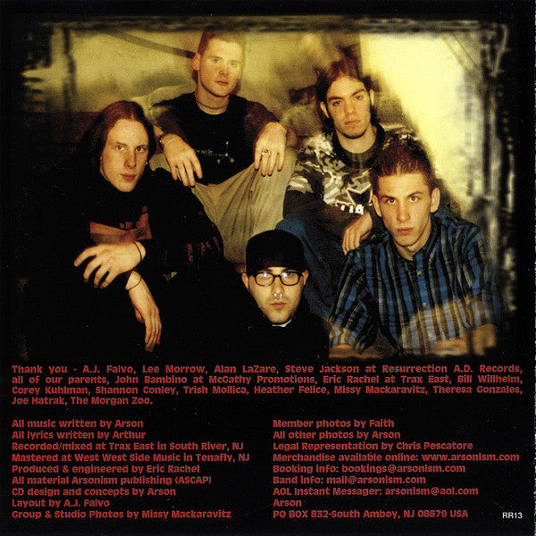 Arson (3) : Words Written In Blood (CD, EP)