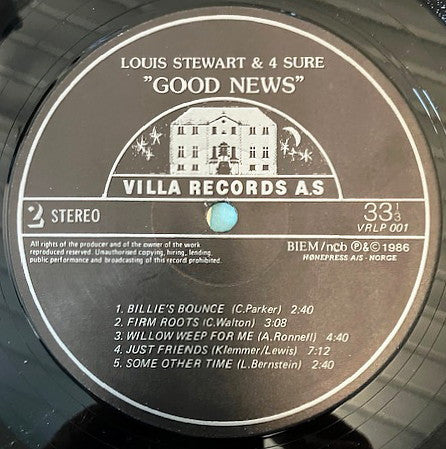Louis Stewart & 4sure : Good News (LP, Album)