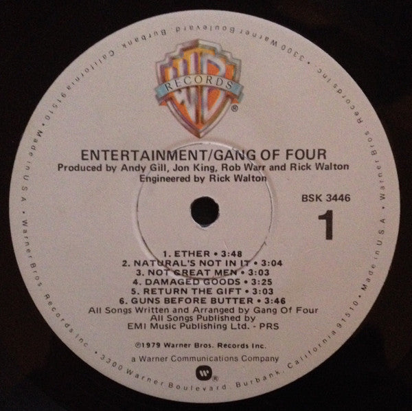 Gang Of Four : Entertainment! (LP, Album, Win)