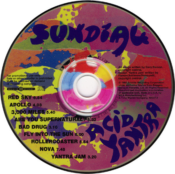 Sun Dial : Acid Yantra (CD, Album, Promo)