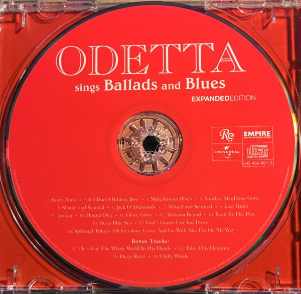 Odetta : Sings Ballads And Blues (CD, Album, RE)