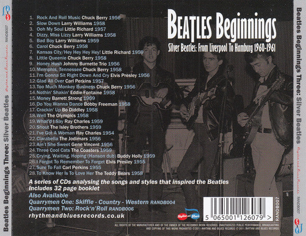 Various : Beatles Beginnings Three: Silver Beatles (CD, Comp)