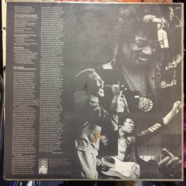 Otis Redding / The Jimi Hendrix Experience : Historic Performances Recorded At The Monterey International Pop Festival (LP, Album, RE)