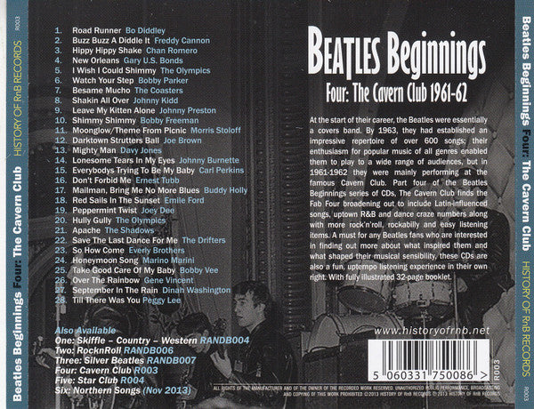 Various : Beatles Beginnings Four: The Cavern Club 1961-62 (CD, Comp)