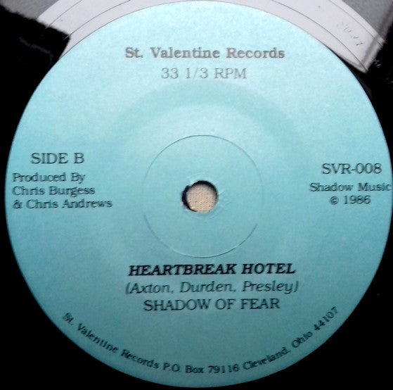 Shadow Of Fear : In The Flesh (7", Single, Blu)