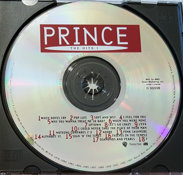Prince : The Hits 1 (CD, Comp, Club, RP, SRC)