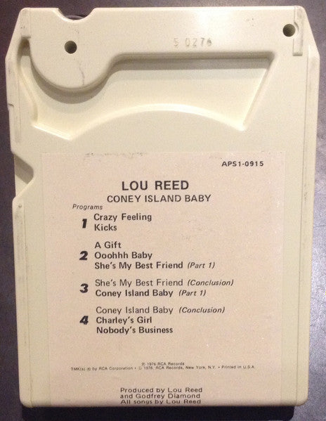 Lou Reed : Coney Island Baby (8-Trk, Album)