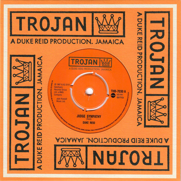 Arthur "Duke" Reid / Roland Alphonso : Judge Sympathy / Never To Be Mine (7", RSD, Ltd, RE, Ora)