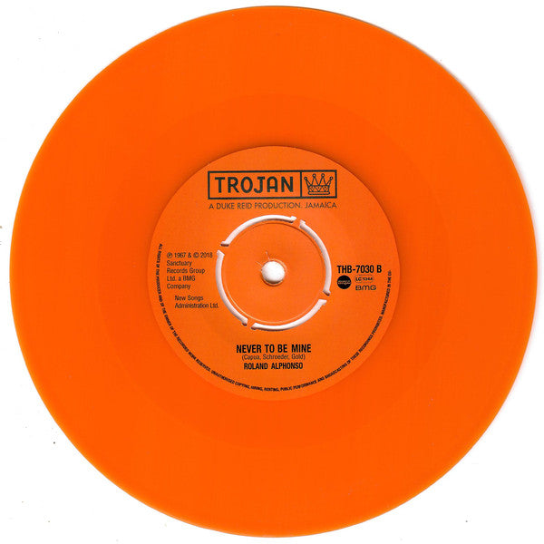 Arthur "Duke" Reid / Roland Alphonso : Judge Sympathy / Never To Be Mine (7", RSD, Ltd, RE, Ora)
