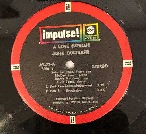 John Coltrane : A Love Supreme (LP, Album, RE, Gat)