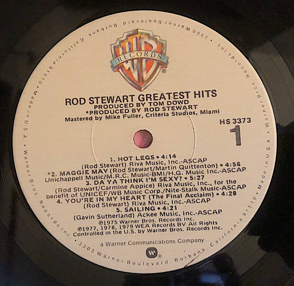 Rod Stewart : Greatest Hits (LP, Comp, Promo)