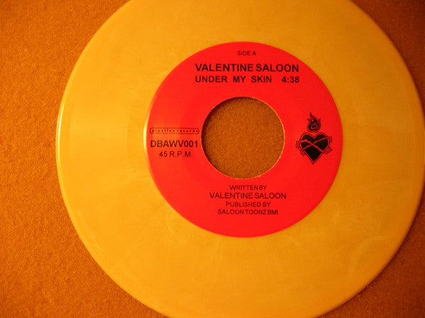 Valentine Saloon : Under My Skin (7", Yel)