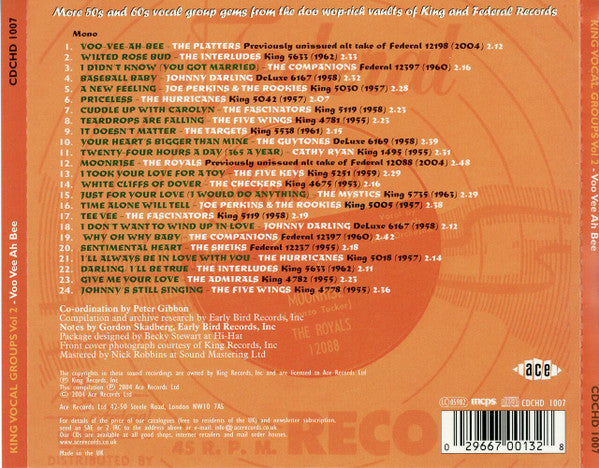 Various : King Vocal Groups Vol 2 - Voo Vee Ah Bee (CD, Comp)