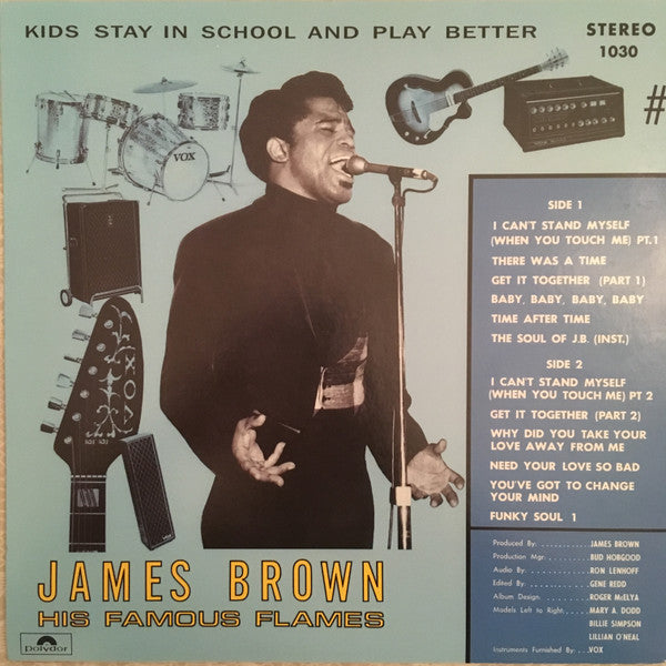 James Brown & The Famous Flames : I Can't Stand Myself When You Touch Me (LP, Album, RE)