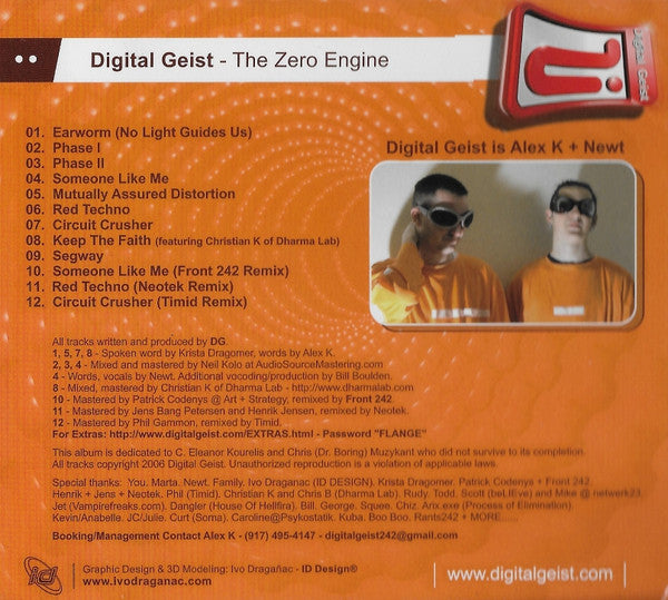 Digital Geist : The Zero Engine (CD, Album)