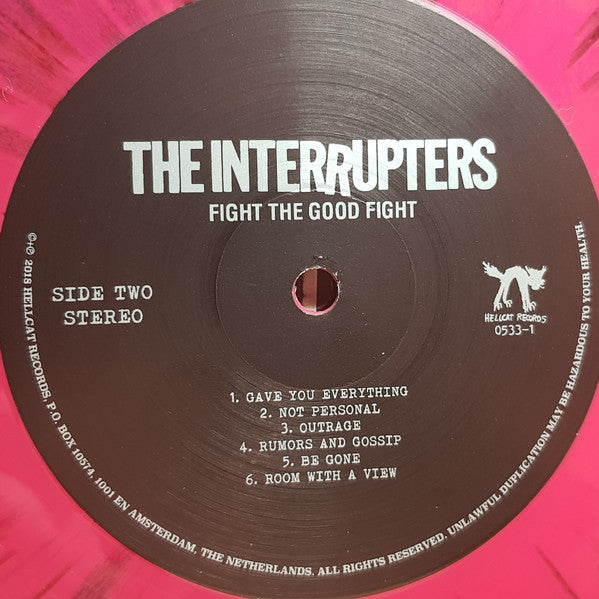 The Interrupters : Fight The Good Fight (LP, Album, Ltd, Pin)
