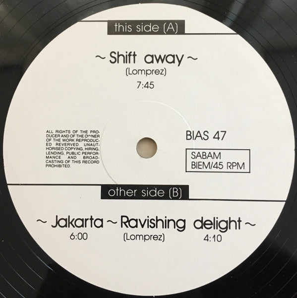Trisomie 21 : Shift Away ° Jakarta ° Ravishing Delight (12")