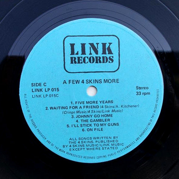 4 Skins : A Few 4 Skins More Volume 1 (2xLP, Comp, Blu)