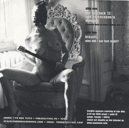 Bad Luck Thirteen Riot Extravaganza, Blowfly : Sex And Violence (7")