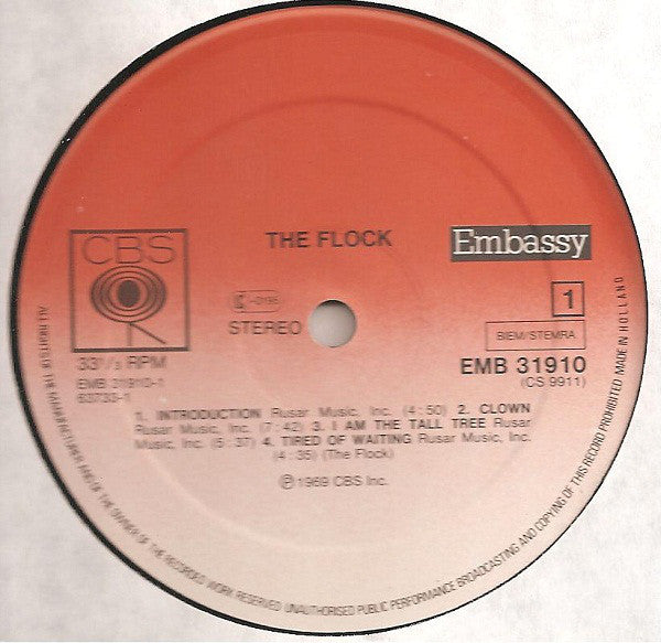 The Flock : The Flock (LP, Album, RE)