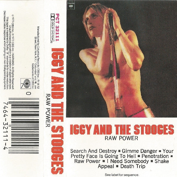 Iggy And The Stooges* : Raw Power (Cass, Album, RE, Dol)