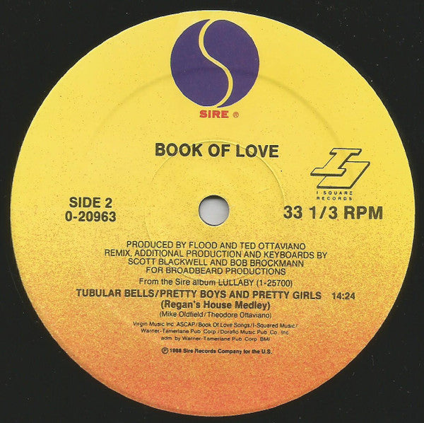 Book Of Love : Pretty Boys And Pretty Girls / Tubular Bells (12", Maxi)