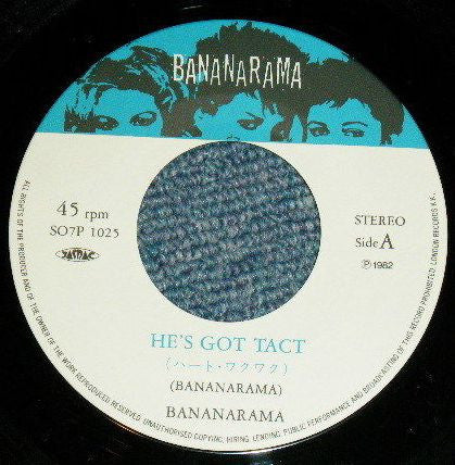 Bananarama = バナナラマ* : He's Got Tact = ハート・ワクワク (7")