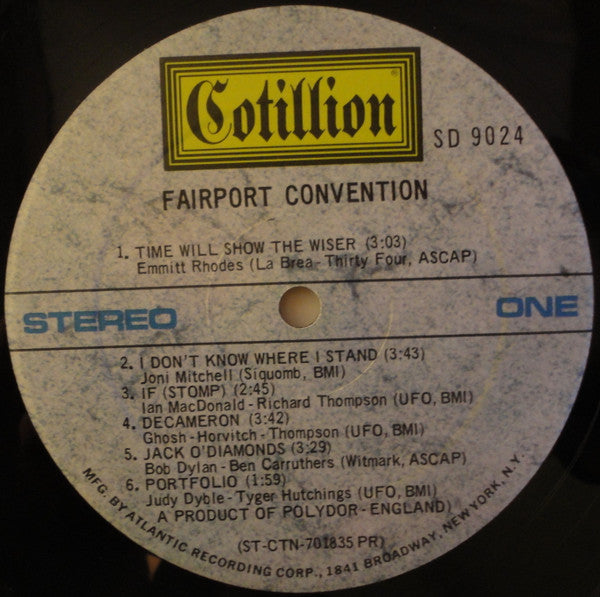 Fairport Convention : Fairport Convention (LP, Album, Pre)