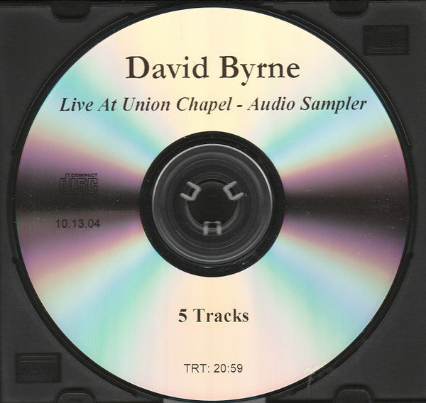 David Byrne : Live At Union Chapel - Audio Sampler (CDr, Promo, Smplr)