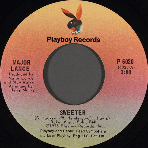 Major Lance : Sweeter (7", Single)