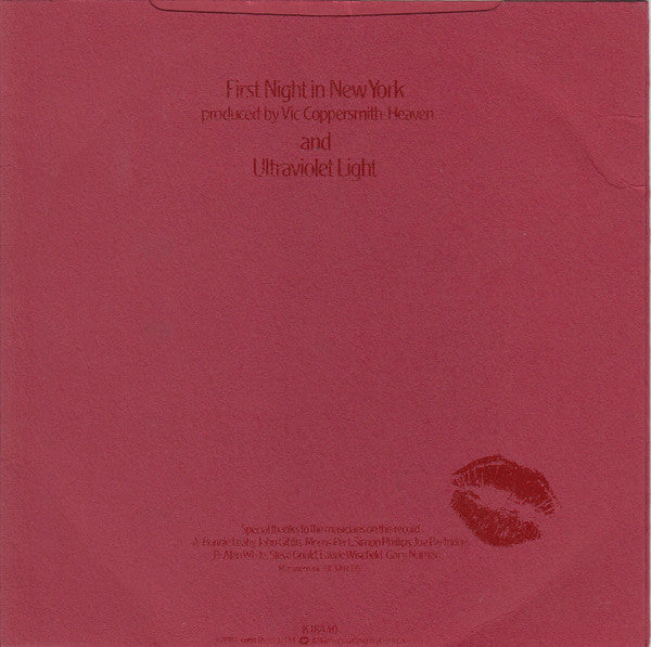 Claire Hamill : First Night In New York (7", Promo)