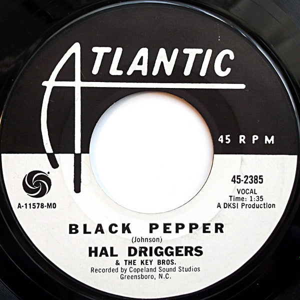 Hal Driggers & The Key Bros. : Brown Baggin (Barefoot) / Black Pepper (7", Single, Mono, Promo)