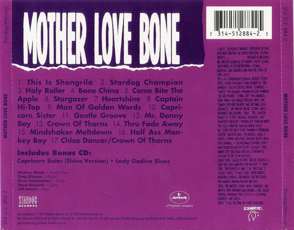 Mother Love Bone : Mother Love Bone (2xCD, Comp, S/Edition)