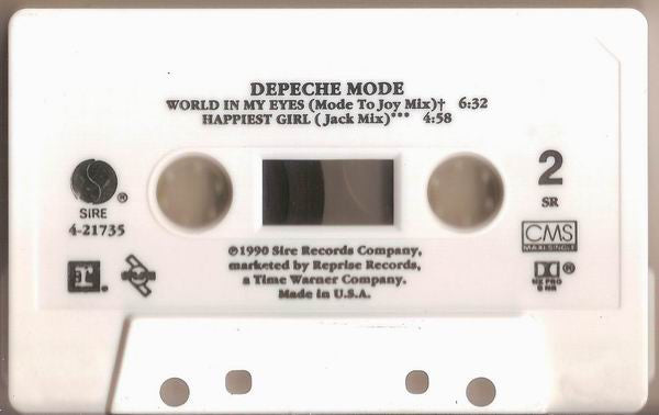 DepecheMode* : World In My Eyes / Happiest Girl / Sea Of Sin (Cass, Maxi, SR,)