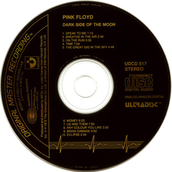 Pink Floyd : Dark Side Of The Moon (CD, Album, RE, RM, Gol)