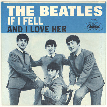 The Beatles : And I Love Her / If I Fell (7", Single, Pin)