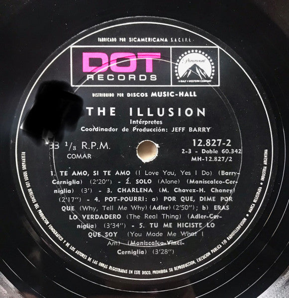 The Illusion : The Illusion (LP, Album, Mono)