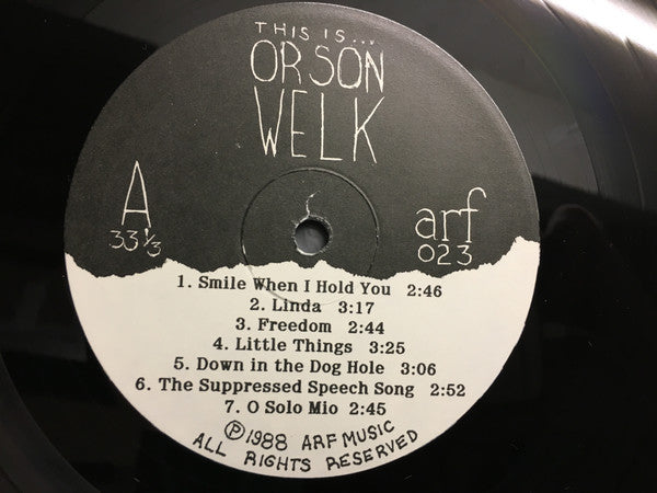 Orson Welk : This Is... (LP)