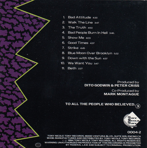 Peter Criss : Cat #1 (CD, Album)