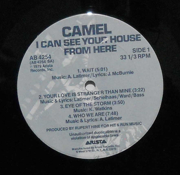 Camel : I Can See Your House From Here (LP, Album)